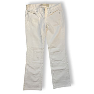 Pre- Owned Ann Taylor Loft Original Boot White Denim Size 2P